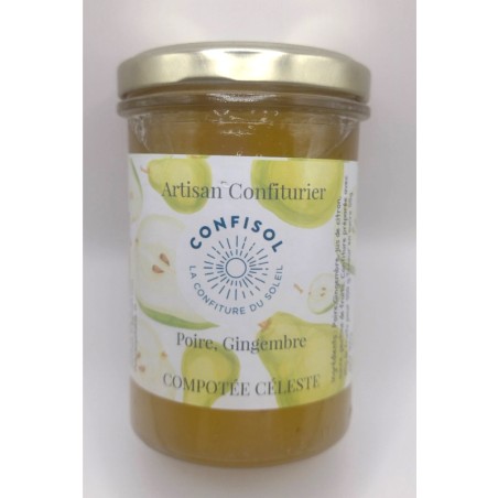 Confiture Poire & Gingembre "COMPOTÉE CÉLESTE"