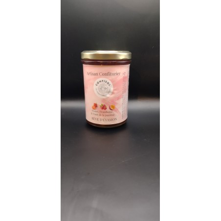 Confiture Fraise, Framboise et Fruit de la passion "RÊVE D'ÉVASION"