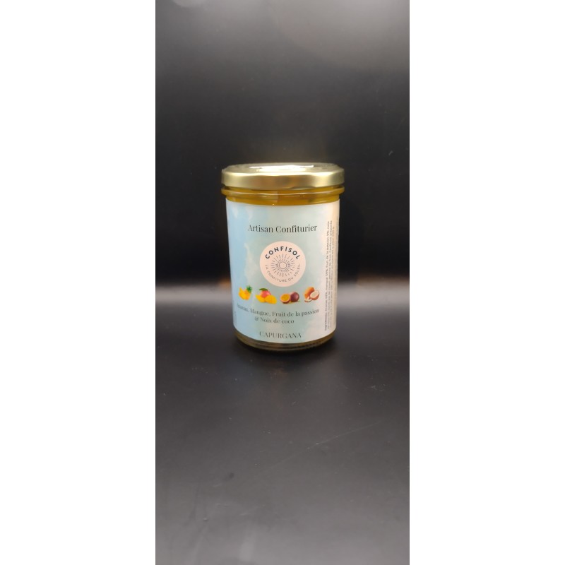 Confiture Mangue, Ananas & Fruit de la passion "JUNGLE DE PASSION"