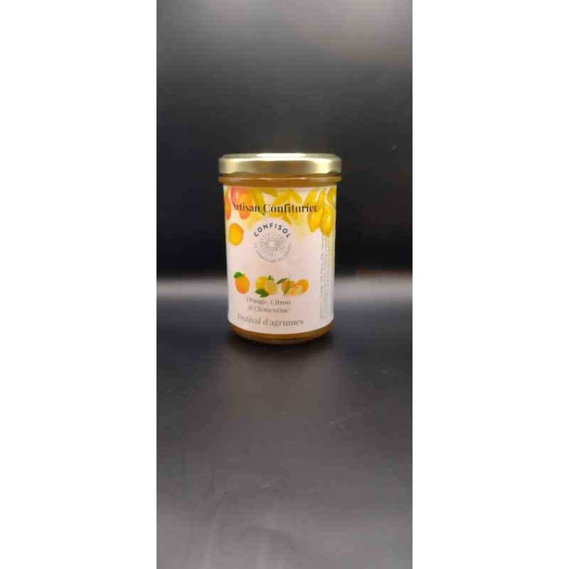 Confiture Orange, citron, Clémentine "Mix agrumes"